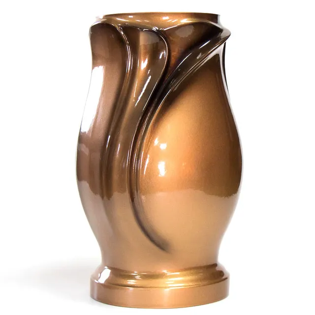 Ваза №3 22 см черные с золочением